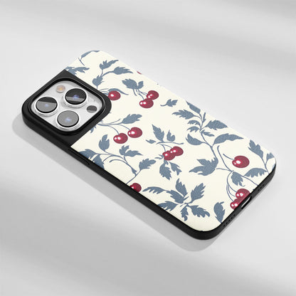 Industry-Level Tough Matte Cherries iPhone Case