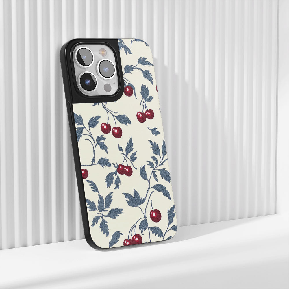 Industry-Level Tough Matte Cherries iPhone Case