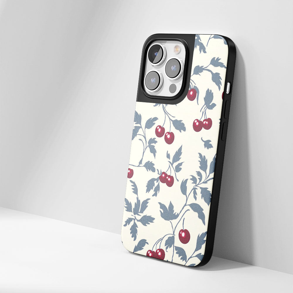 Industry-Level Tough Matte Cherries iPhone Case