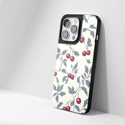 Industry-Level Tough Matte Cherries iPhone Case