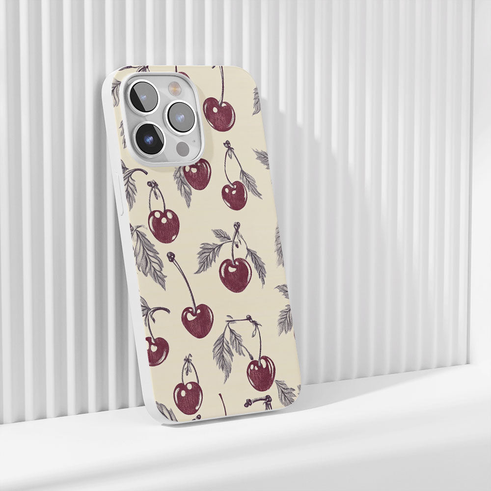 Latest 3rd-Generation Crystal Tough Glossy Cherries iPhone Case