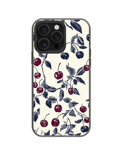 Latest 3rd-Generation Pop Tough Matte Cherries iPhone Case (MagSafe-Compatible) [Back Cover Only]