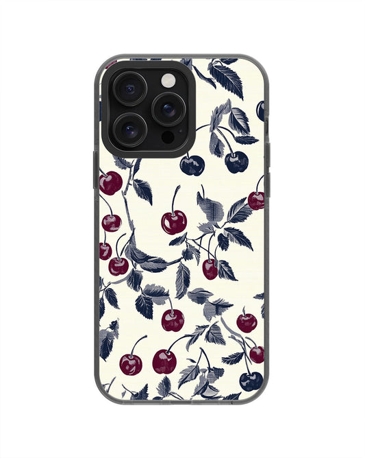 Latest 3rd-Generation Pop Tough Matte Cherries iPhone Case (MagSafe-Compatible) [Back Cover Only]