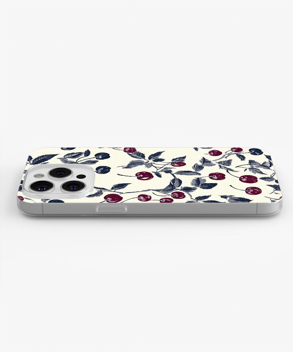 Latest 3rd-Generation Crystal Tough Glossy Cherries iPhone Case (MagSafe-Compatible)