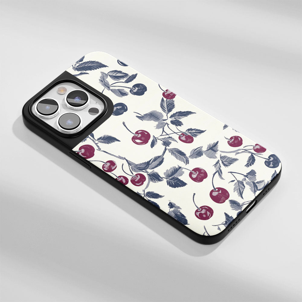 Industry-Level Tough Matte Cherries iPhone Case