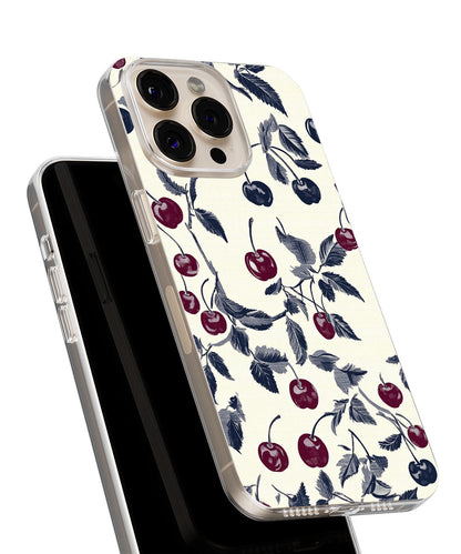 Latest 3rd-Generation Crystal Tough Glossy Cherries iPhone Case (MagSafe-Compatible)