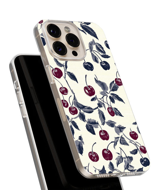 Latest 3rd-Generation Crystal Tough Glossy Cherries iPhone Case (MagSafe-Compatible)