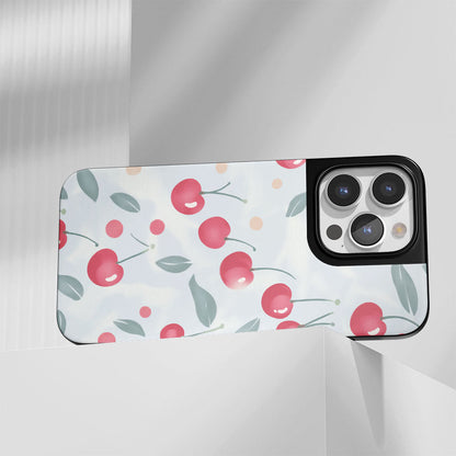 Industry-Level Tough Matte Cherries iPhone Case