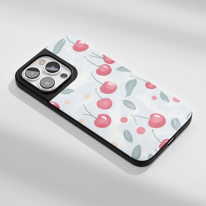 Industry-Level Tough Matte Cherries iPhone Case