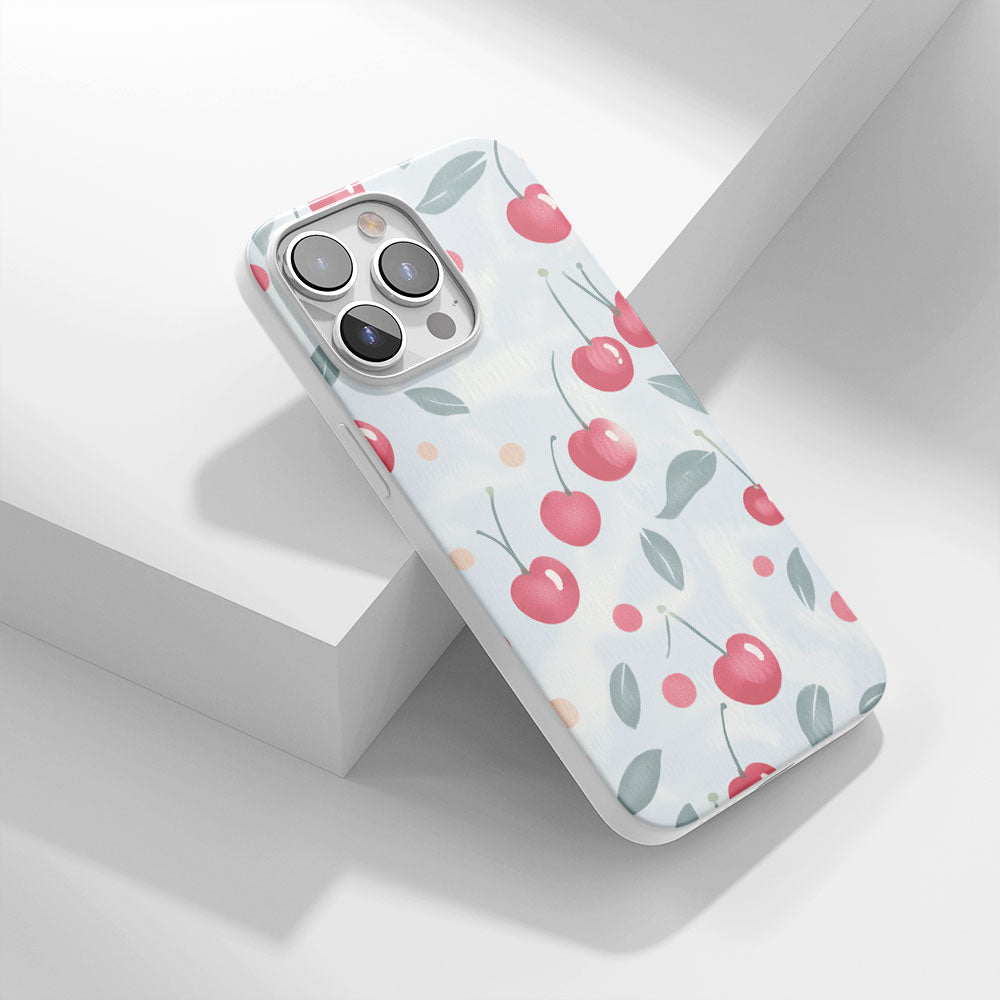 Latest 3rd-Generation Crystal Tough Glossy Cherries iPhone Case