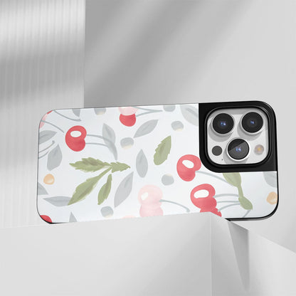 Industry-Level Tough Matte Cherries iPhone Case