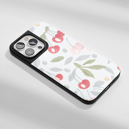 Industry-Level Tough Matte Cherries iPhone Case