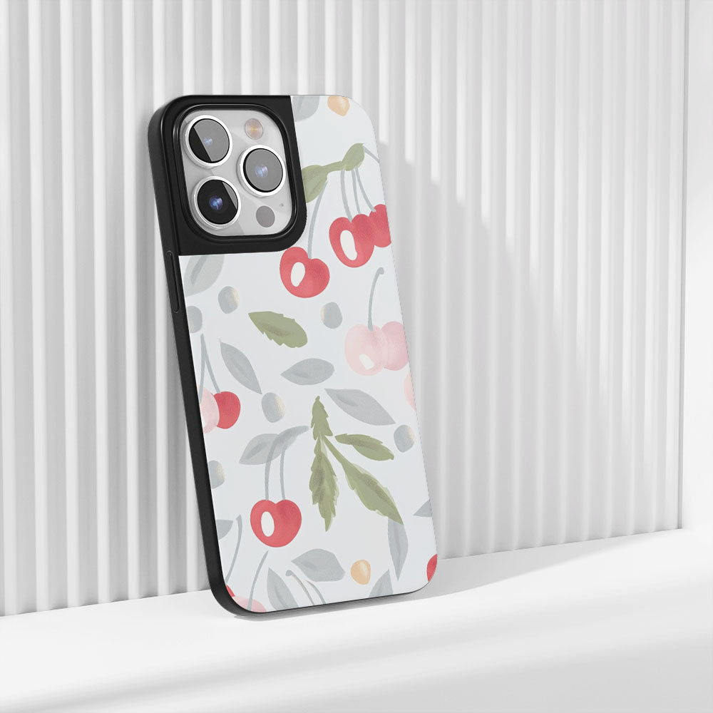 Industry-Level Tough Matte Cherries iPhone Case