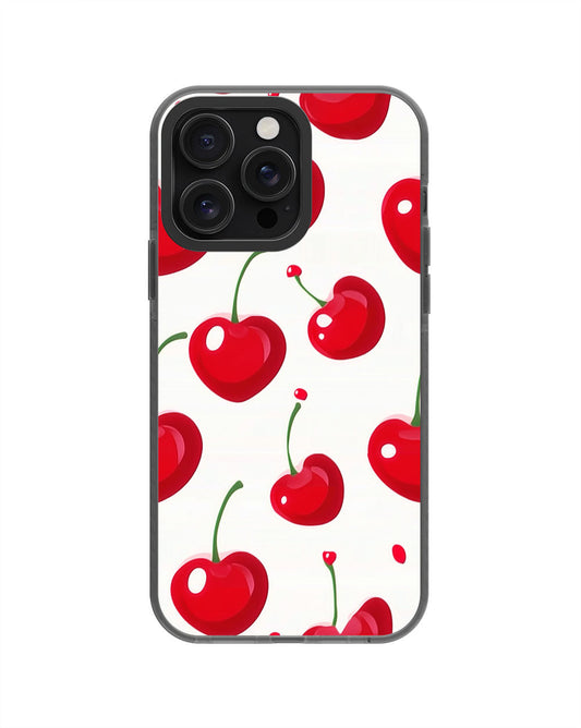 Latest 3rd-Generation Pop Tough Matte Cherries iPhone Case (MagSafe-Compatible) [Back Cover Only]
