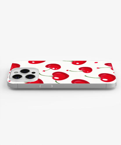 Latest 3rd-Generation Crystal Tough Glossy Cherries iPhone Case (MagSafe-Compatible)