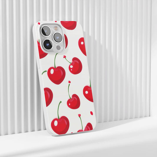 Latest 3rd-Generation Crystal Tough Glossy Cherries iPhone Case