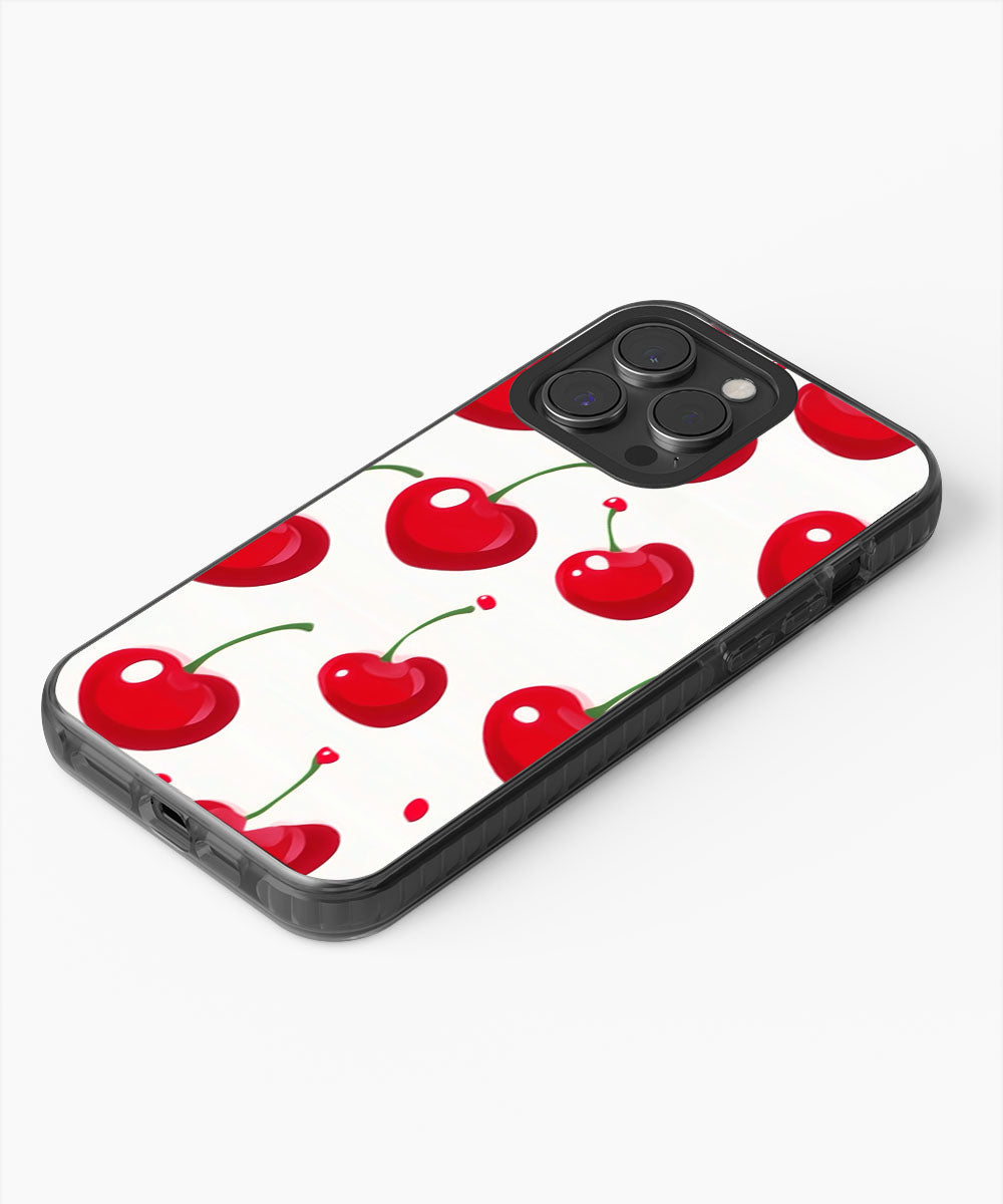 Latest 3rd-Generation Pop Tough Matte Cherries iPhone Case (MagSafe-Compatible)