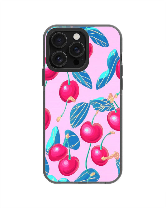 Latest 3rd-Generation Pop Tough Matte Cherries iPhone Case (MagSafe-Compatible) [Back Cover Only]