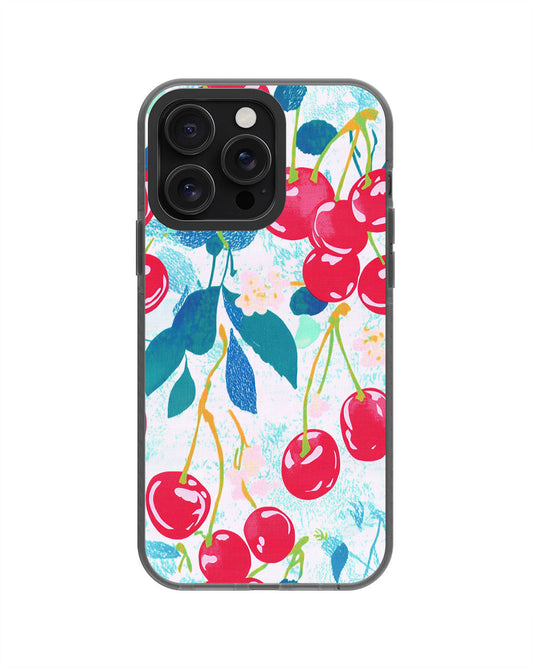 Latest 3rd-Generation Pop Tough Matte Cherries iPhone Case (MagSafe-Compatible) [Back Cover Only]