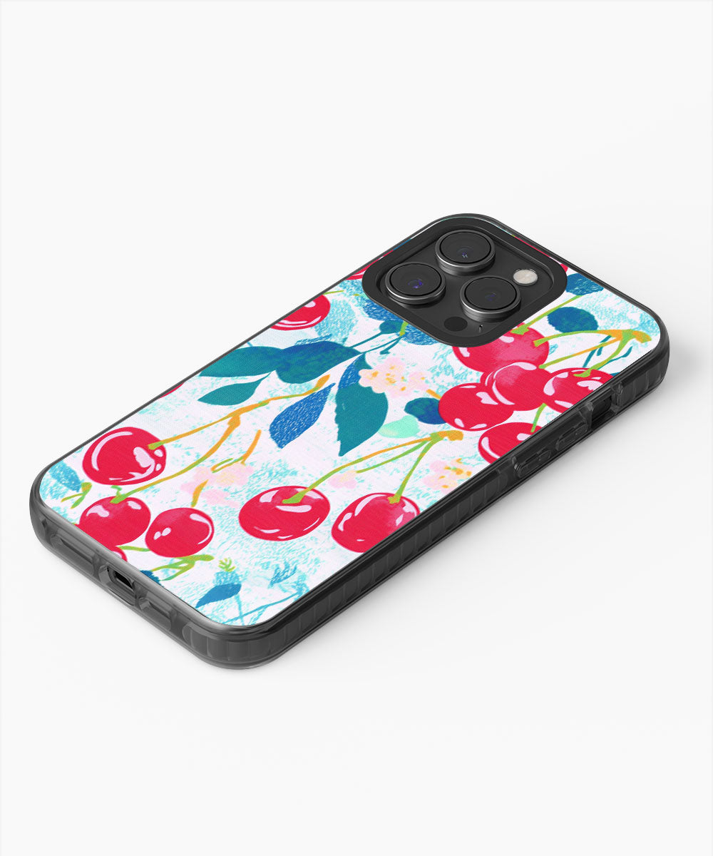 Latest 3rd-Generation Pop Tough Matte Cherries iPhone Case (MagSafe-Compatible)