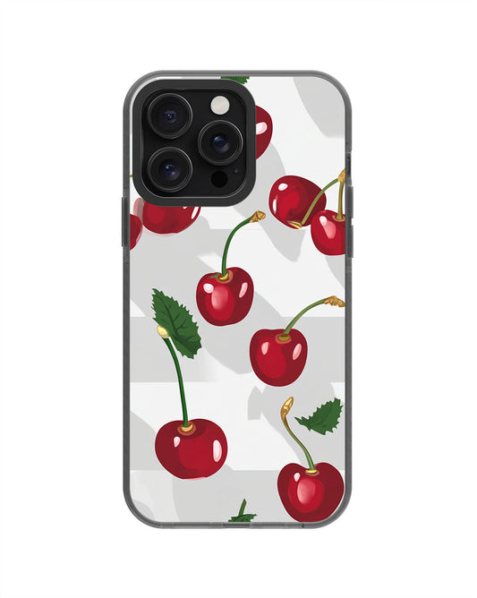 Latest 3rd-Generation Pop Tough Matte Cherries iPhone Case (MagSafe-Compatible) [Back Cover Only]