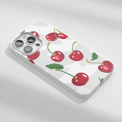 Latest 3rd-Generation Crystal Tough Glossy Cherries iPhone Case