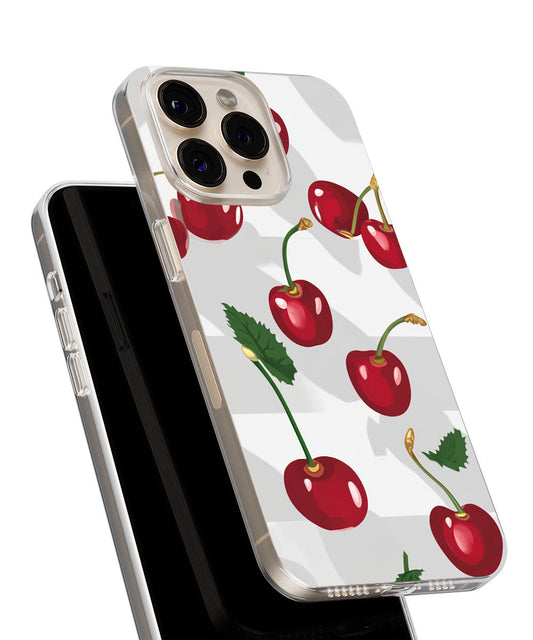 Latest 3rd-Generation Crystal Tough Glossy Cherries iPhone Case (MagSafe-Compatible)