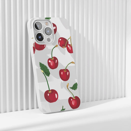 Latest 3rd-Generation Crystal Tough Glossy Cherries iPhone Case