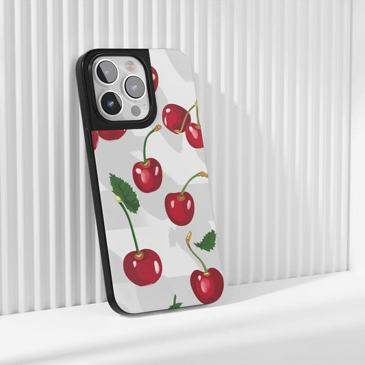 Industry-Level Tough Matte Cherries iPhone Case