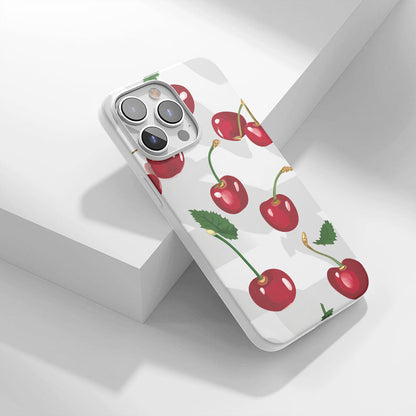 Latest 3rd-Generation Crystal Tough Glossy Cherries iPhone Case