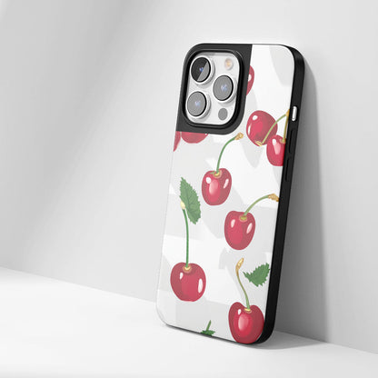 Industry-Level Tough Matte Cherries iPhone Case