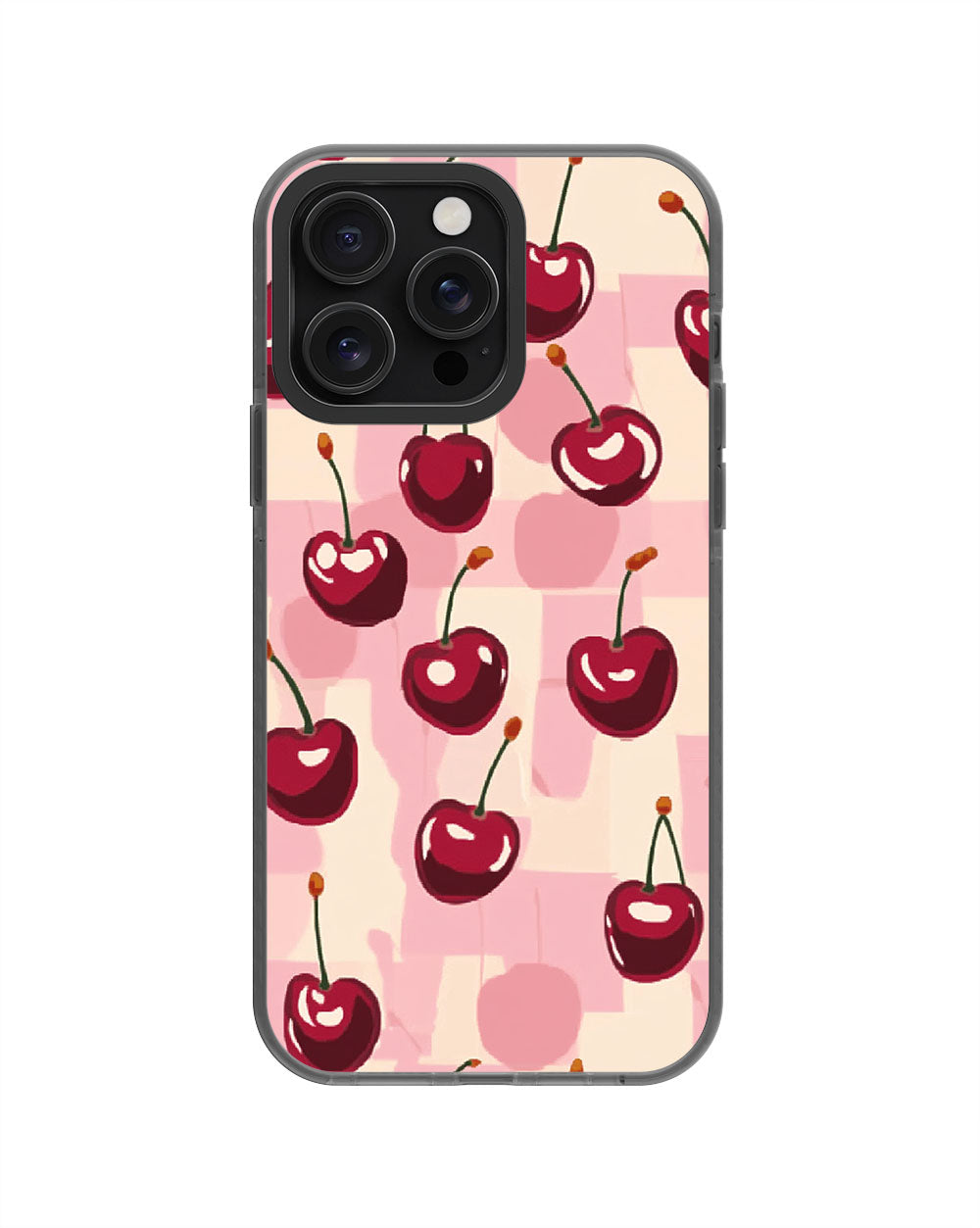 Latest 3rd-Generation Pop Tough Matte Cherries iPhone Case (MagSafe-Compatible) [Back Cover Only]