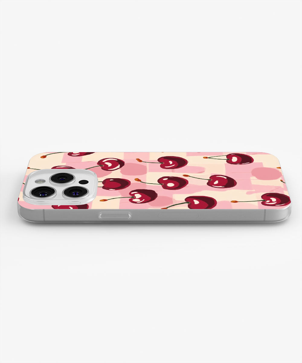 Latest 3rd-Generation Crystal Tough Glossy Cherries iPhone Case (MagSafe-Compatible)