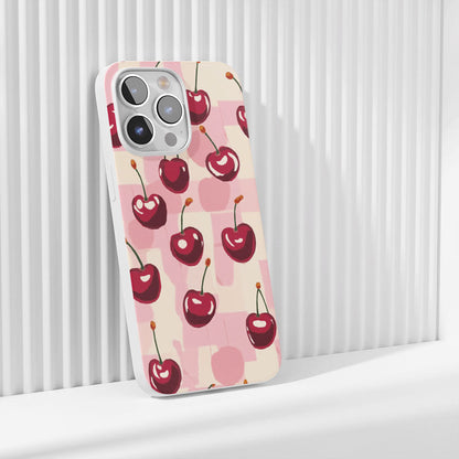 Latest 3rd-Generation Crystal Tough Glossy Cherries iPhone Case