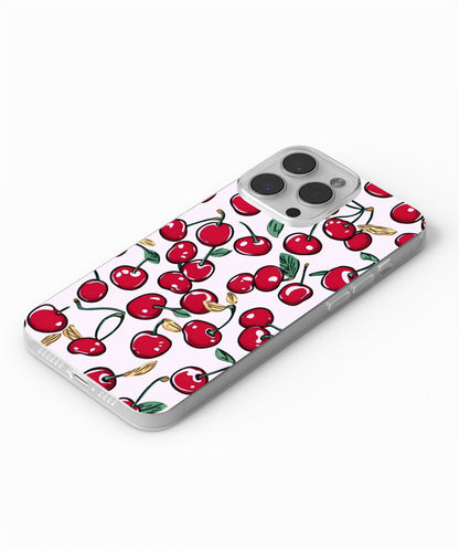 Latest 3rd-Generation Crystal Tough Glossy Cherries iPhone Case (MagSafe-Compatible)