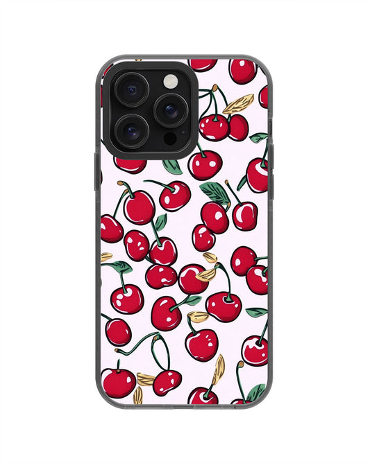 Latest 3rd-Generation Pop Tough Matte Cherries iPhone Case (MagSafe-Compatible) [Back Cover Only]