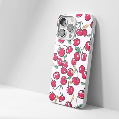 Latest 3rd-Generation Crystal Tough Glossy Cherries iPhone Case