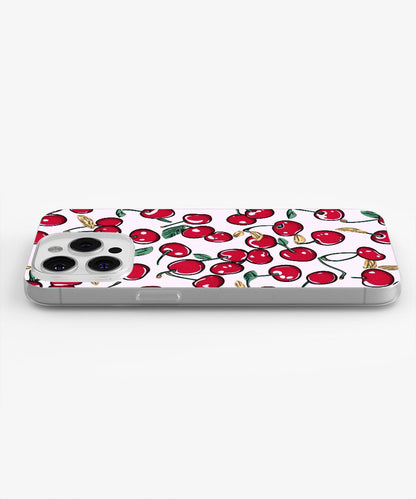 Latest 3rd-Generation Crystal Tough Glossy Cherries iPhone Case (MagSafe-Compatible)