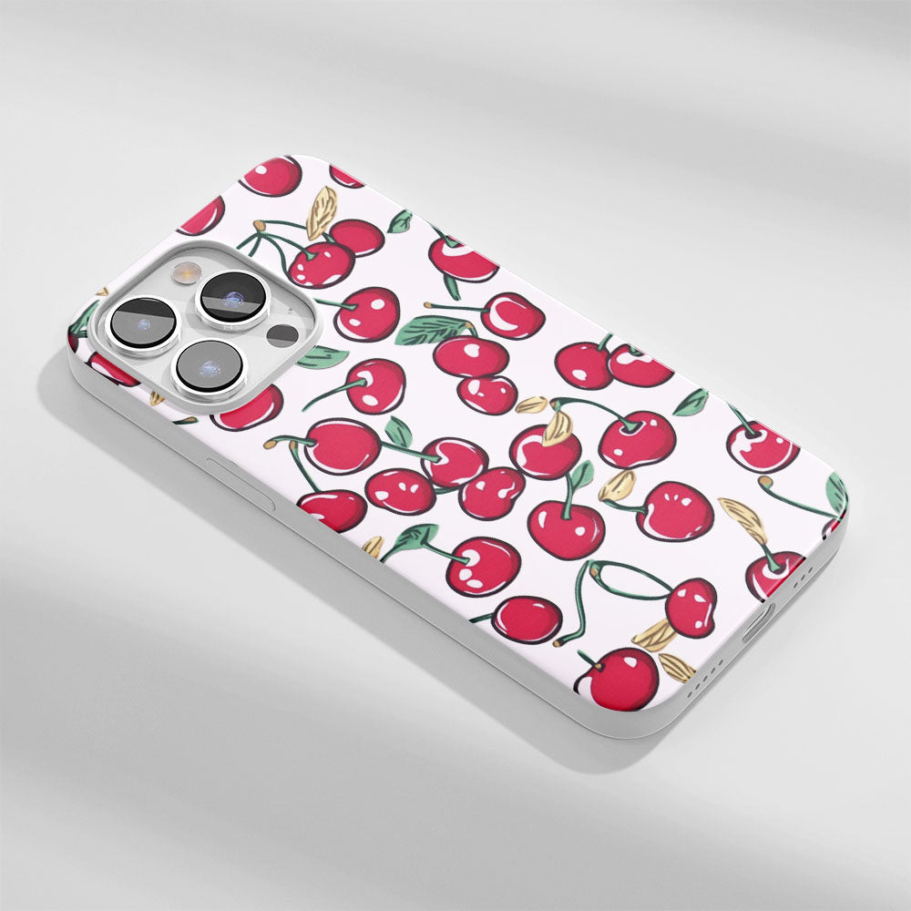 Latest 3rd-Generation Crystal Tough Glossy Cherries iPhone Case