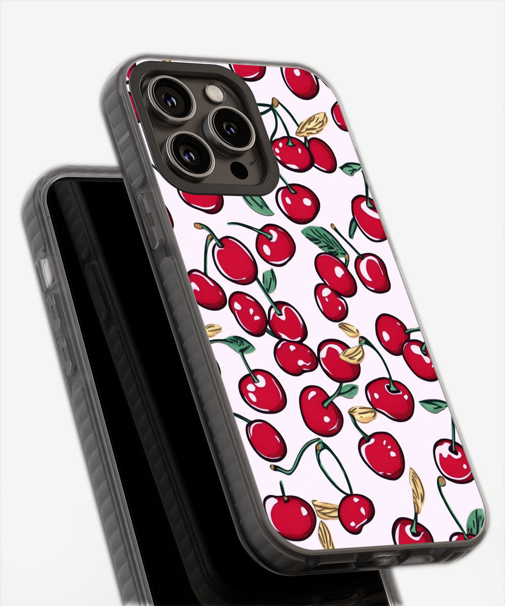 Latest 3rd-Generation Pop Tough Matte Cherries iPhone Case (MagSafe-Compatible)