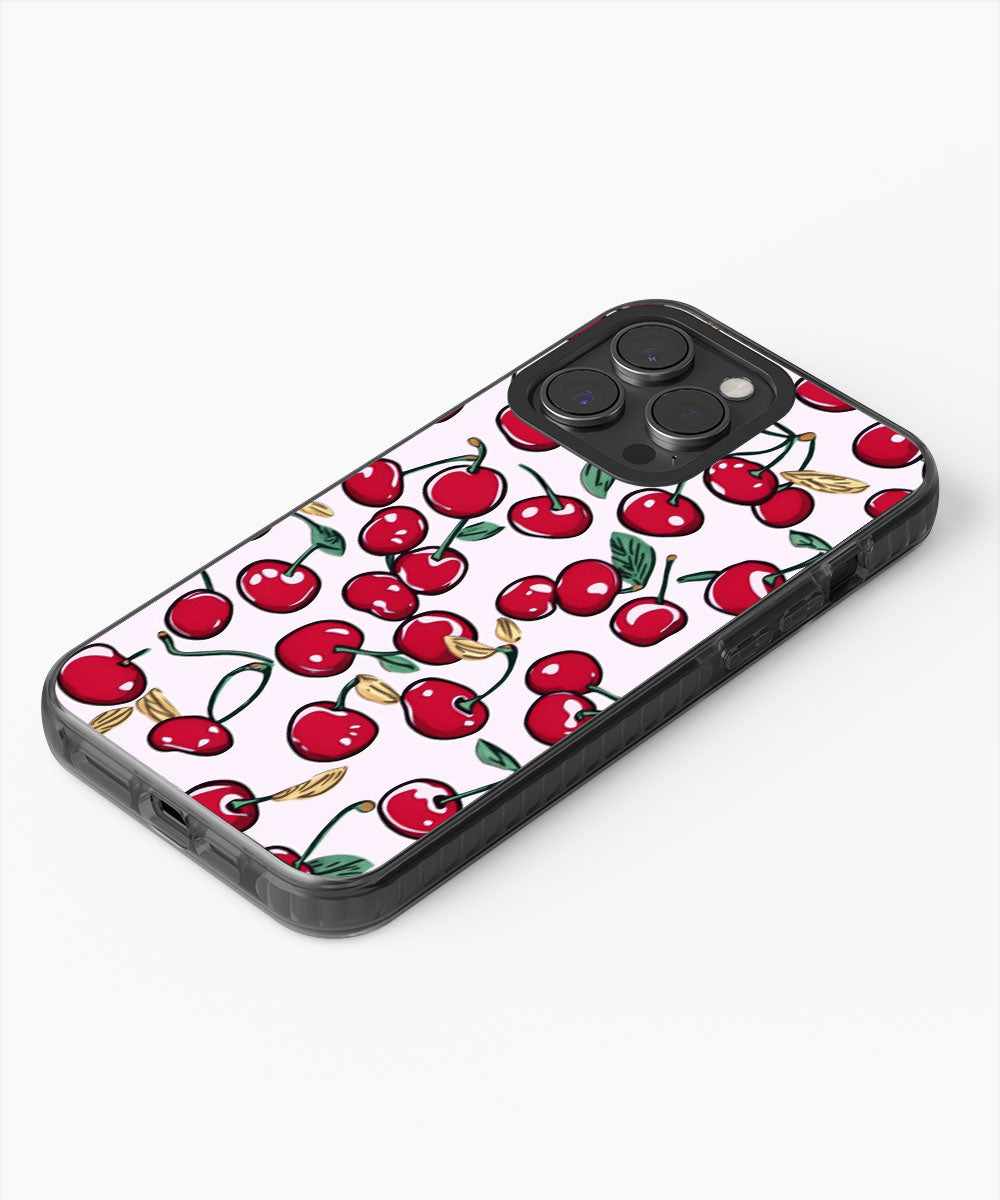 Latest 3rd-Generation Pop Tough Matte Cherries iPhone Case (MagSafe-Compatible)