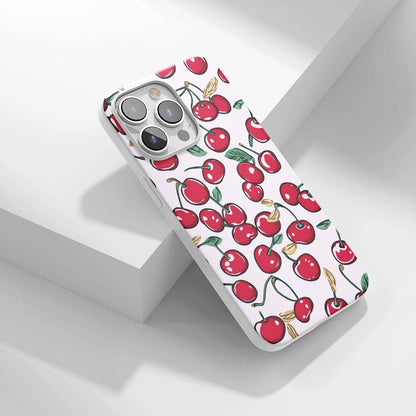 Latest 3rd-Generation Crystal Tough Glossy Cherries iPhone Case