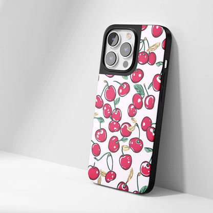 Industry-Level Tough Matte Cherries iPhone Case