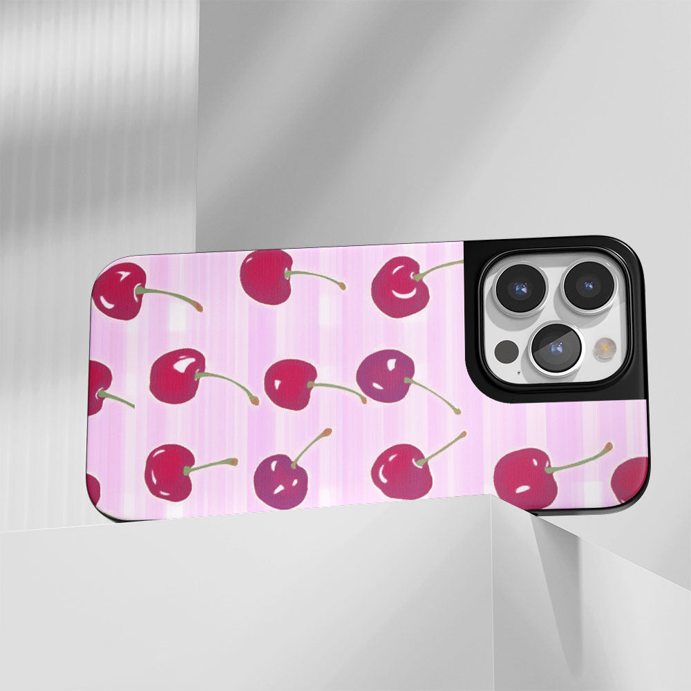 Industry-Level Tough Matte Cherries iPhone Case