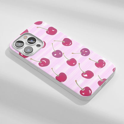 Latest 3rd-Generation Crystal Tough Glossy Cherries iPhone Case