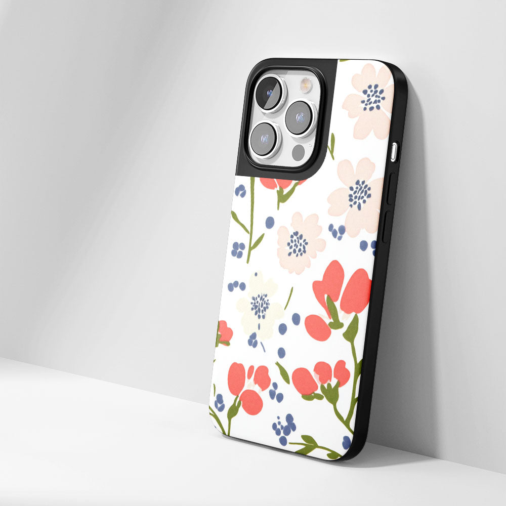 Industry-Level Tough Matte Flowers iPhone Case