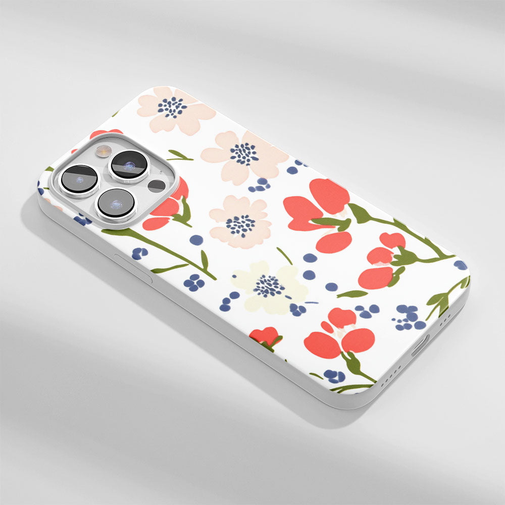 Latest 3rd-Generation Crystal Tough Glossy Flowers iPhone Case