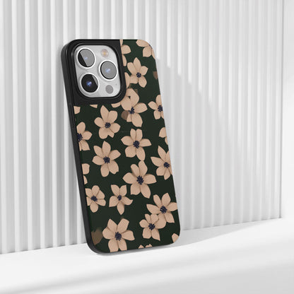 Industry-Level Tough Matte Flowers iPhone Case