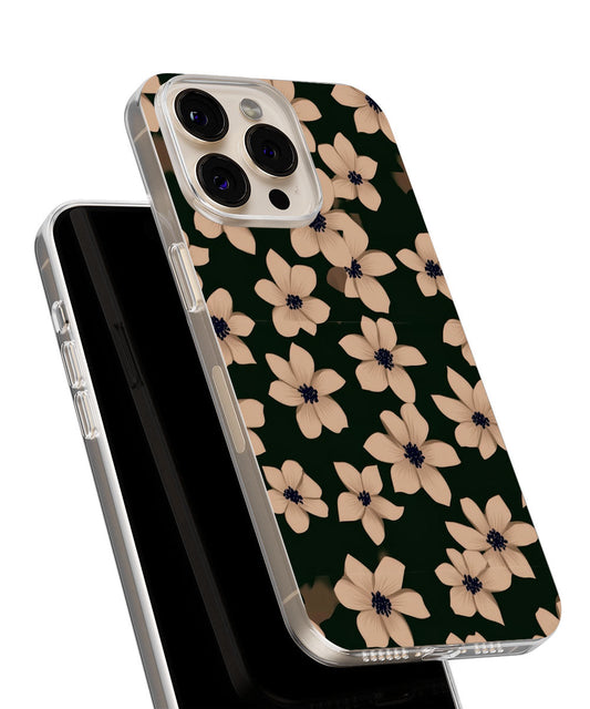 Latest 3rd-Generation Crystal Tough Glossy Flowers iPhone Case (MagSafe-Compatible)