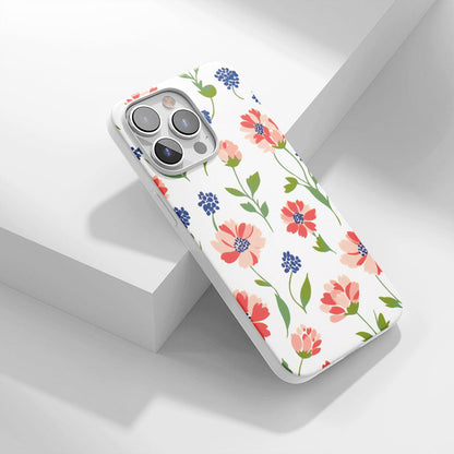 Latest 3rd-Generation Crystal Tough Glossy Flowers iPhone Case